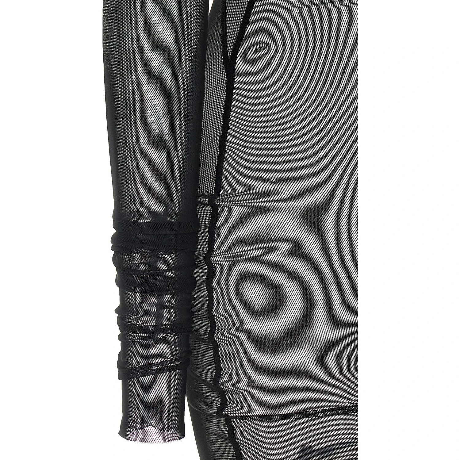 Black Nylon Long Dress