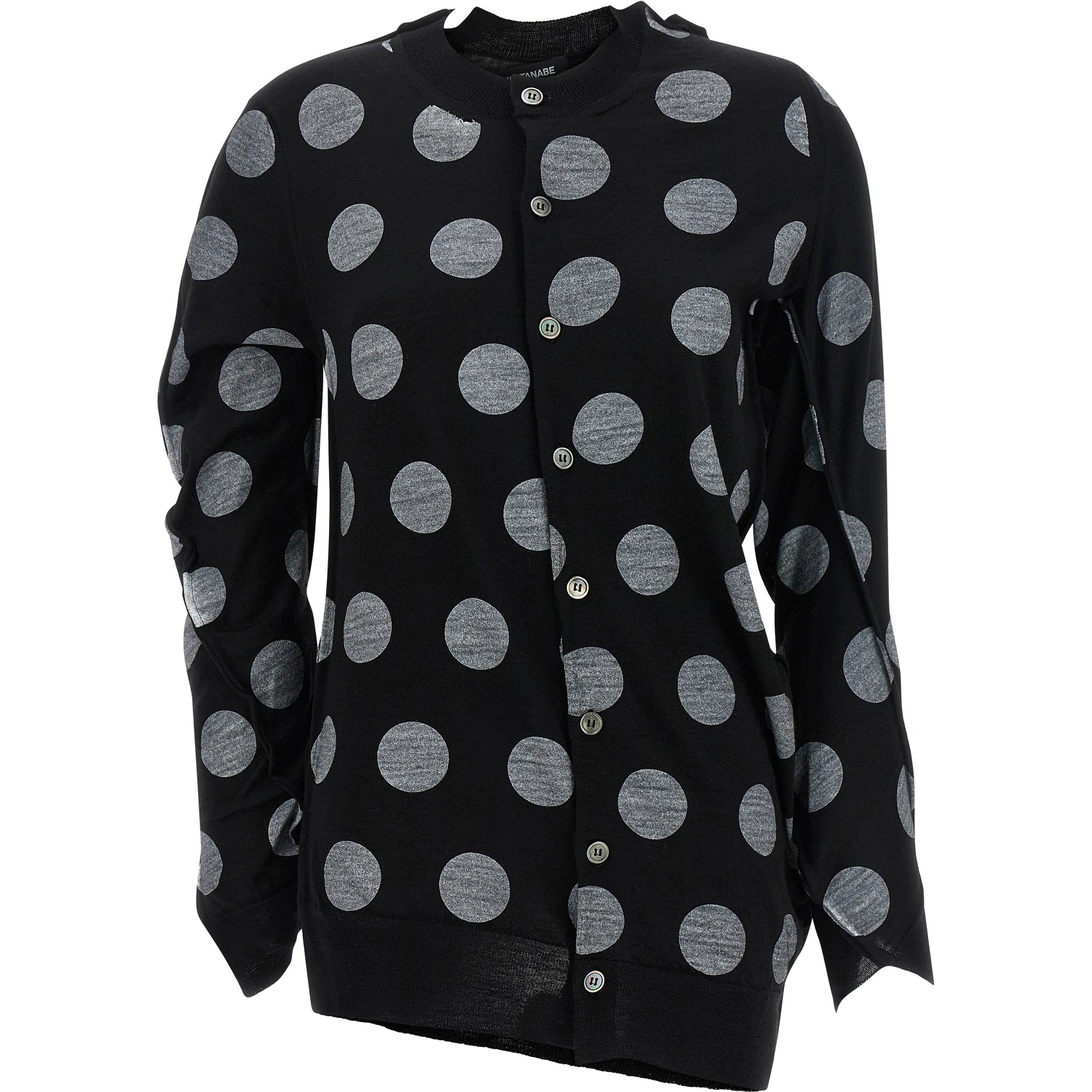 Bicolor Wool Cardigan