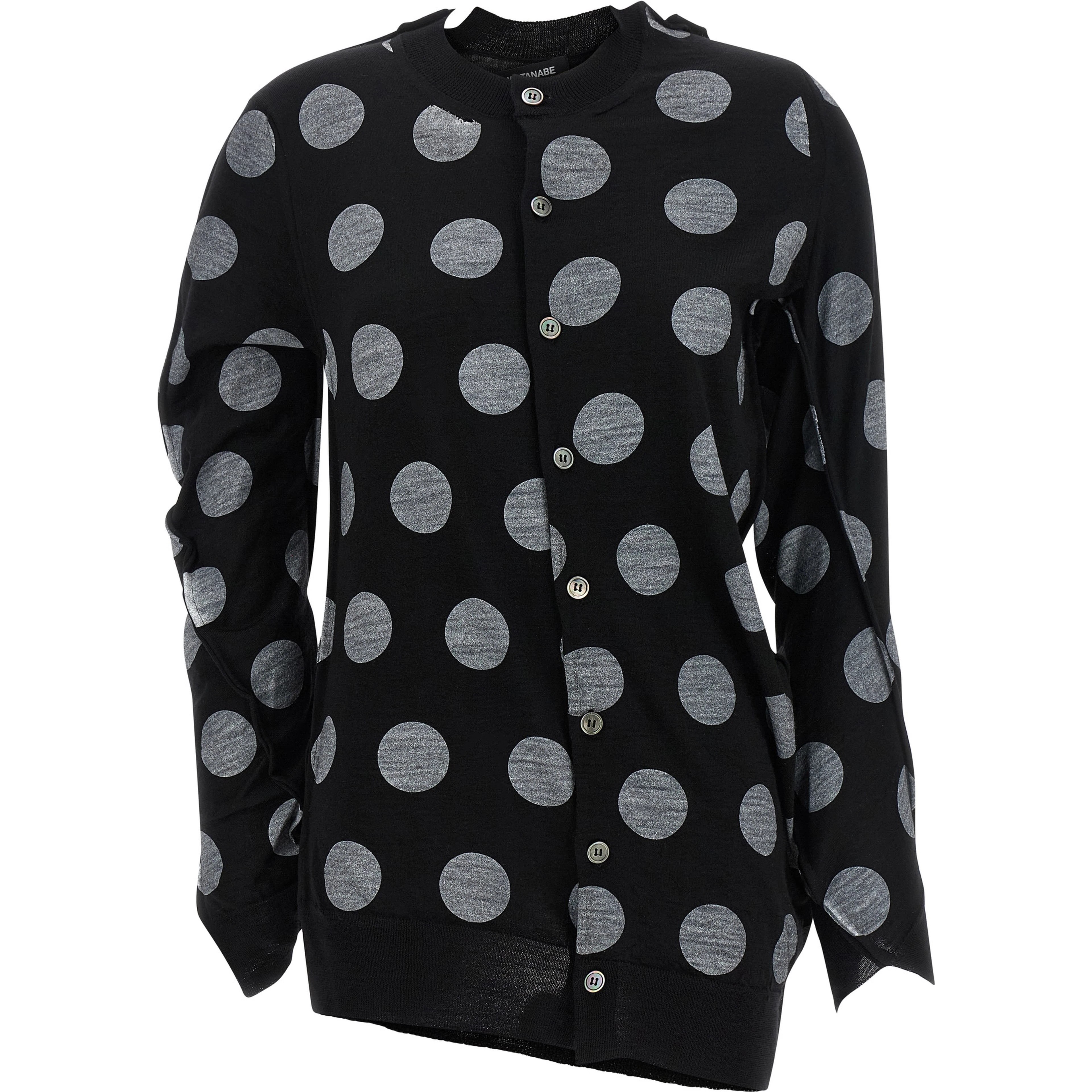 Bicolor Wool Cardigan