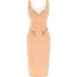 Multicolor Polyamide Midi Dress