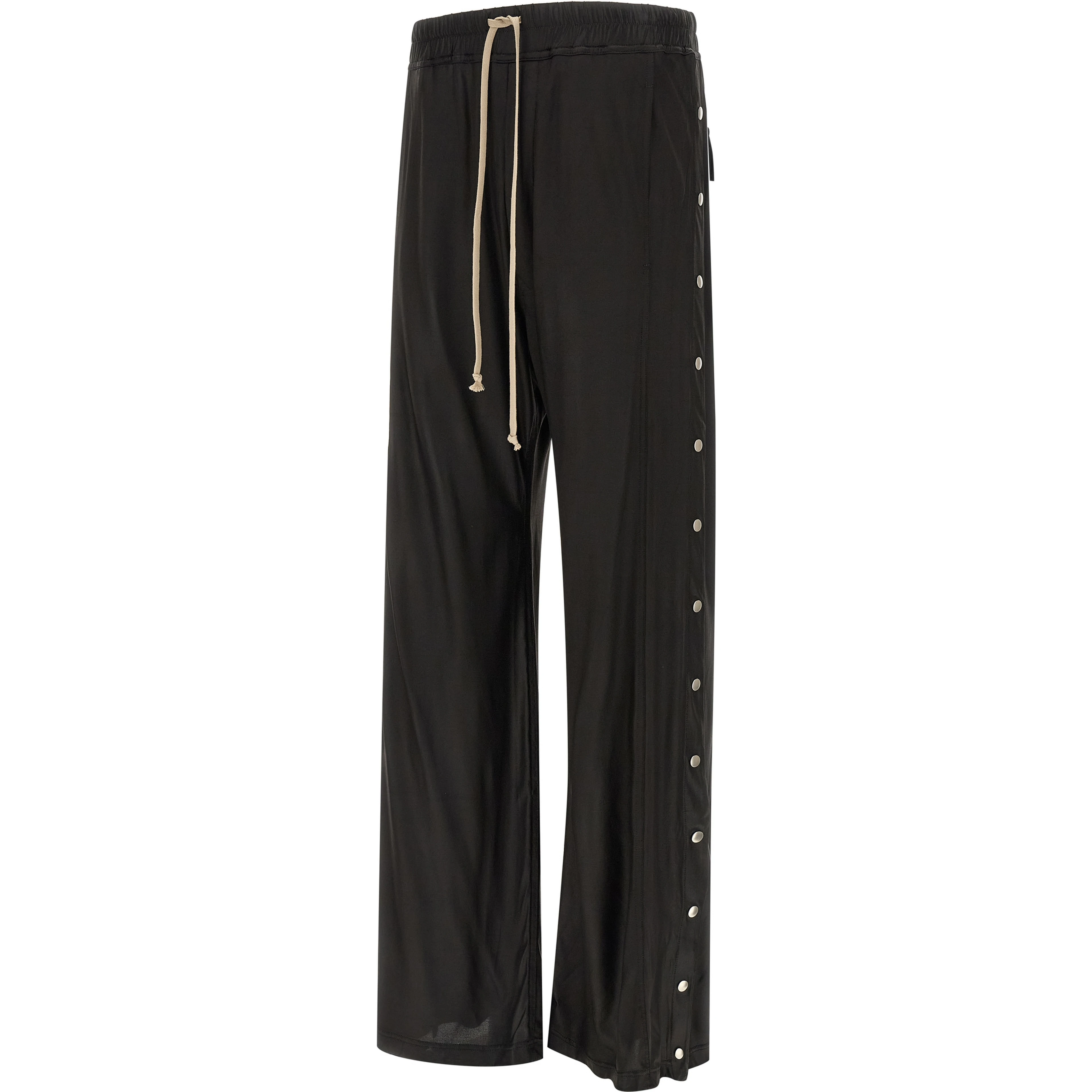 Black Acetate Casual Pants