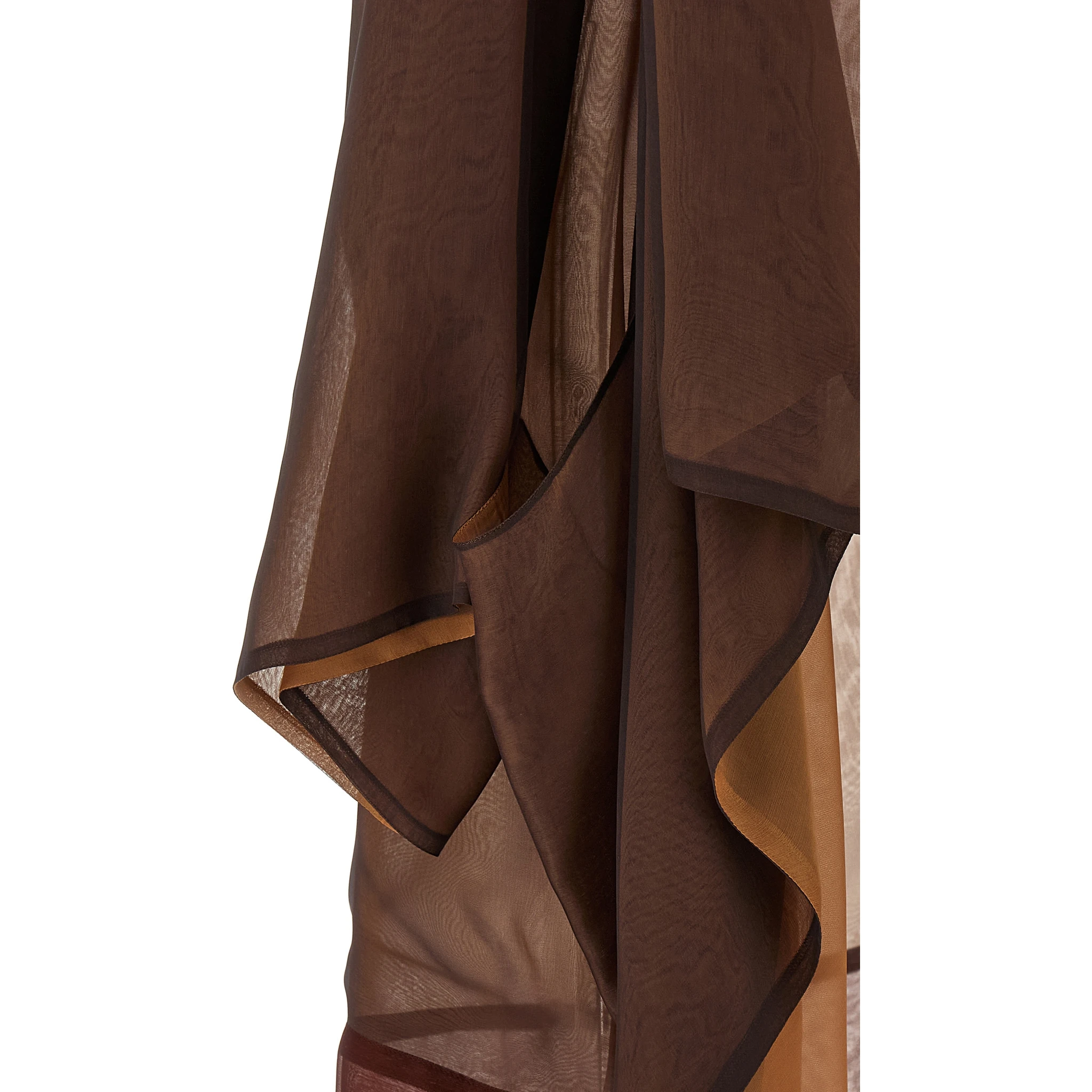 Brown Silk Cardigan