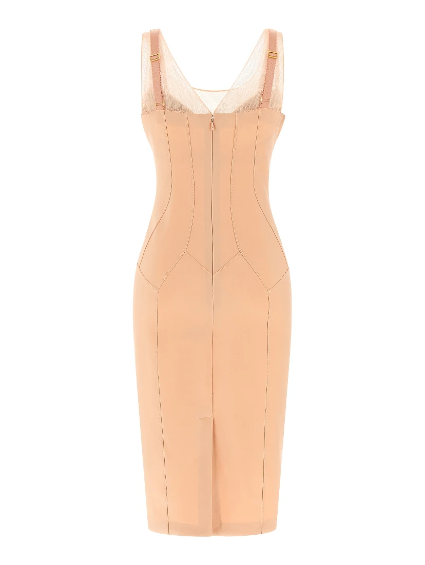 Multicolor Polyamide Midi Dress