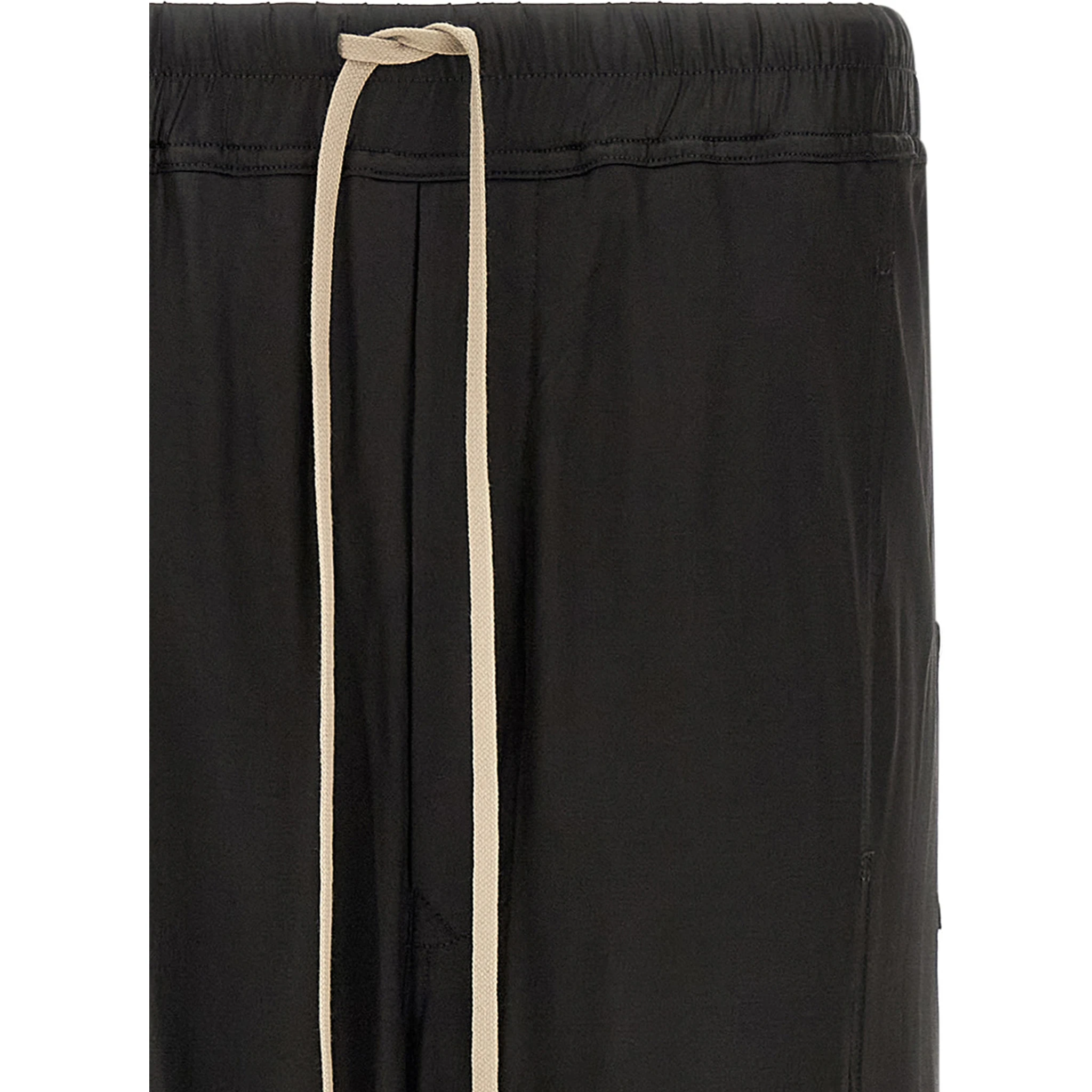 Black Acetate Casual Pants
