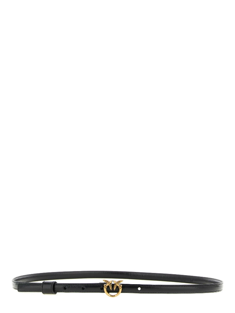 Black Lamb Leather Regular Belt
