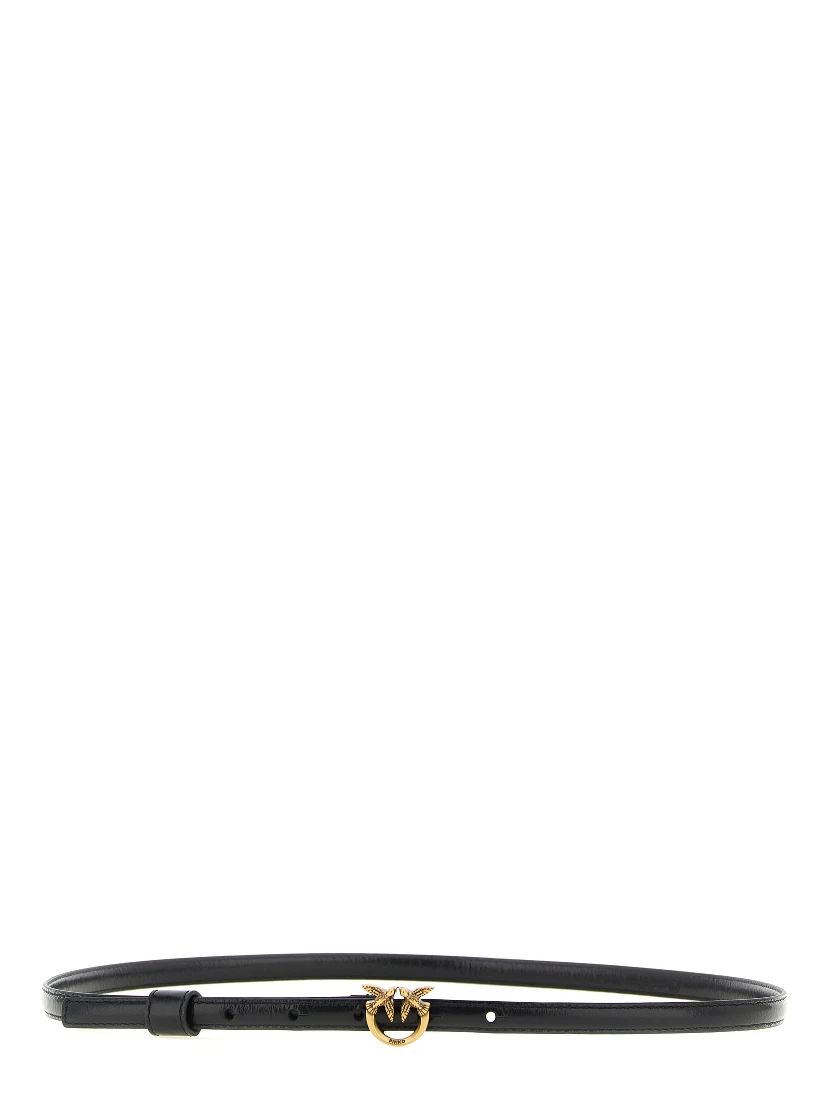 Black Lamb Leather Regular Belt