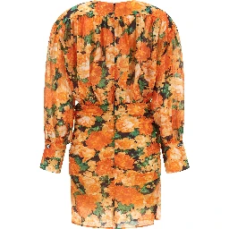 Orange Lyocell Short Dress