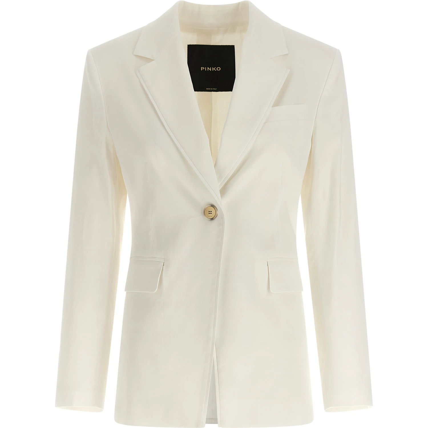 White Linen Blazer
