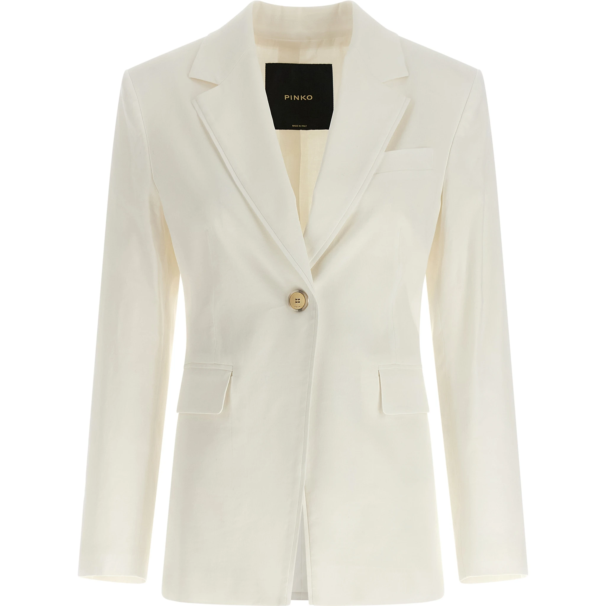 White Linen Blazer