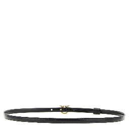 Black Lamb Leather Regular Belt
