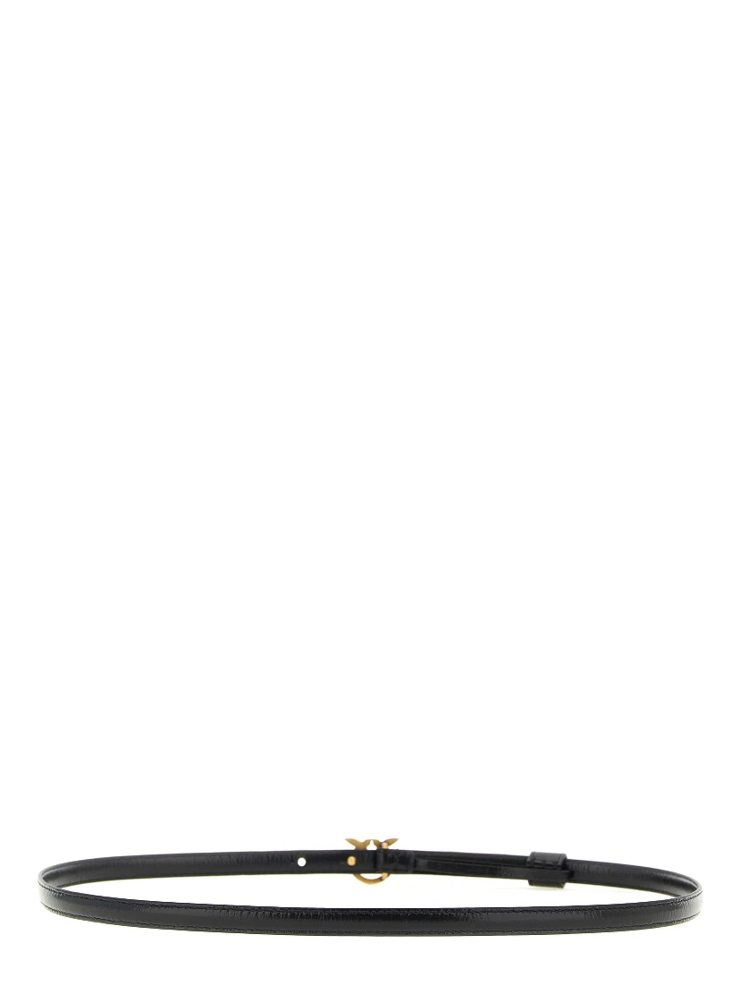 Black Lamb Leather Regular Belt