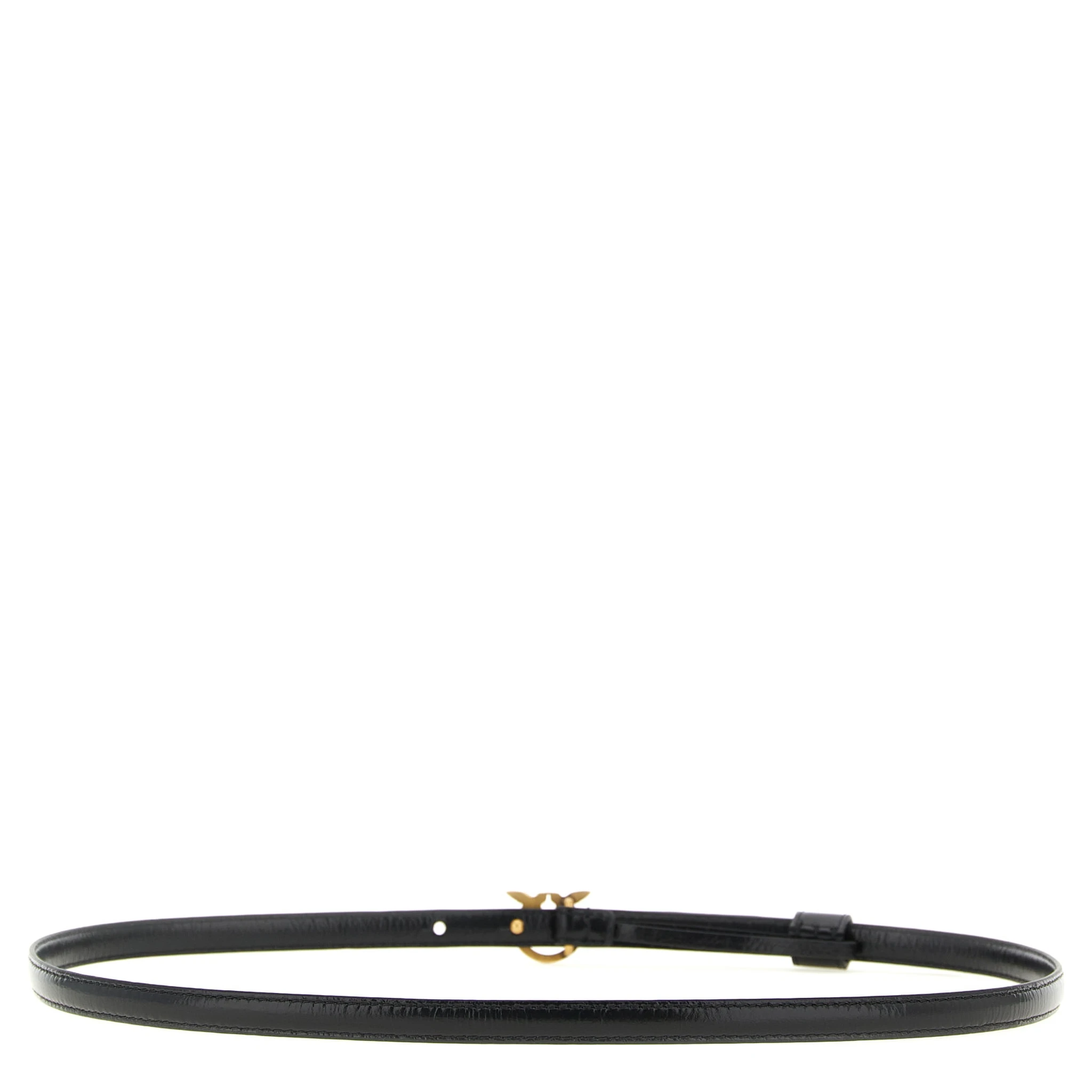 Black Lamb Leather Regular Belt