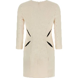 Bicolor Polyester Short Dress
