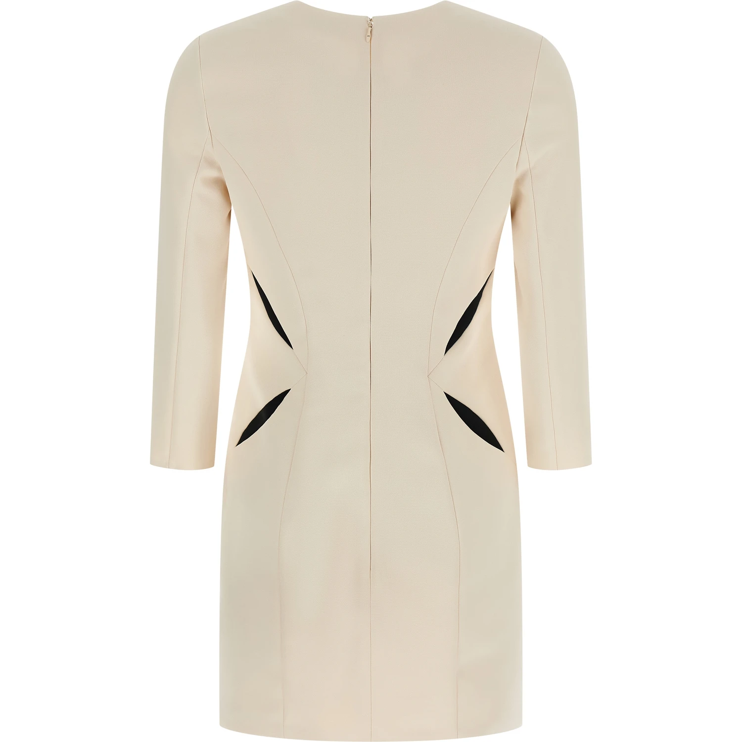 Bicolor Polyester Short Dress