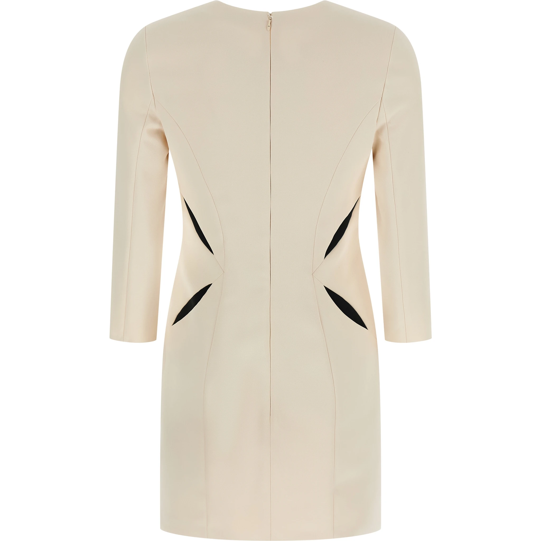 Bicolor Polyester Short Dress
