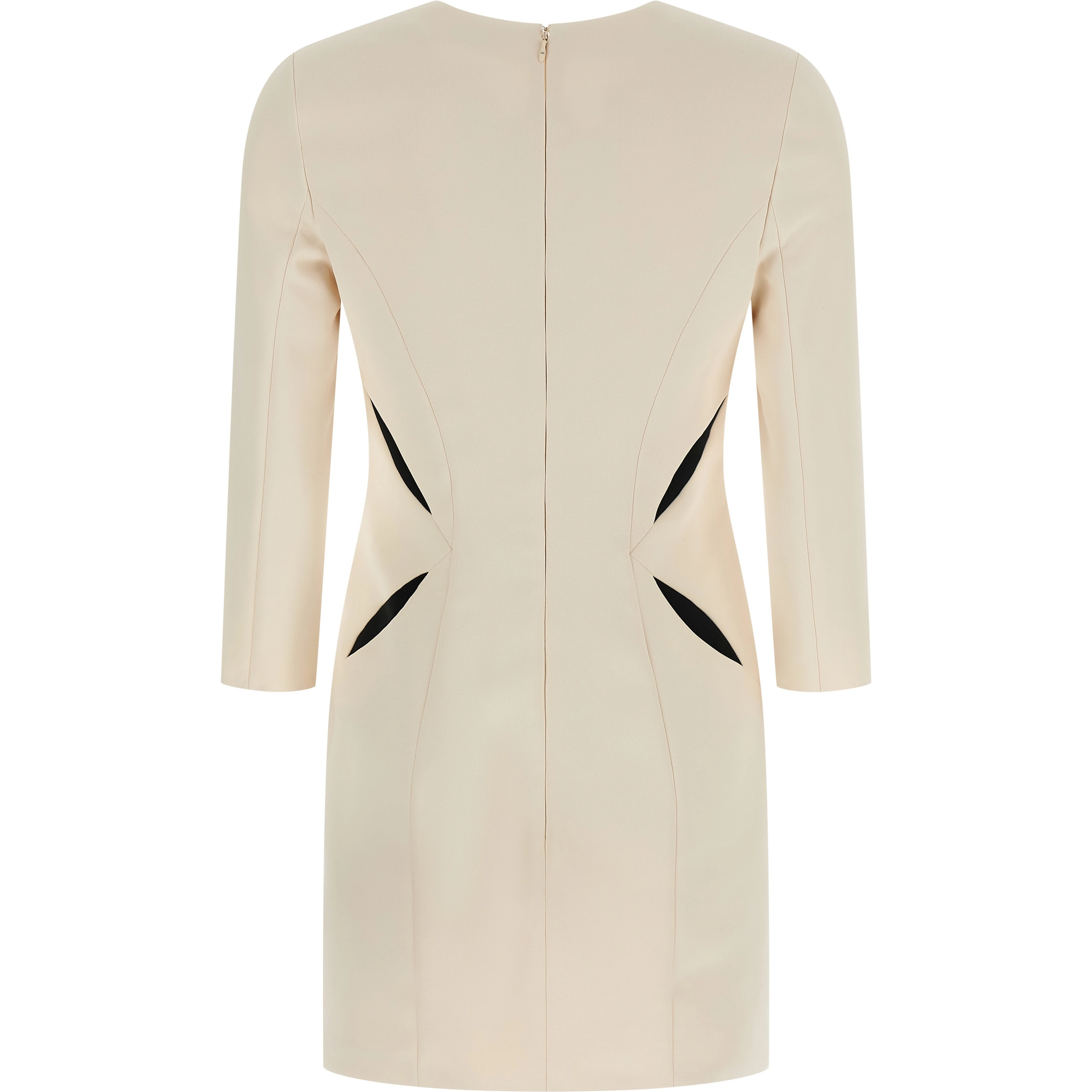 Bicolor Polyester Short Dress