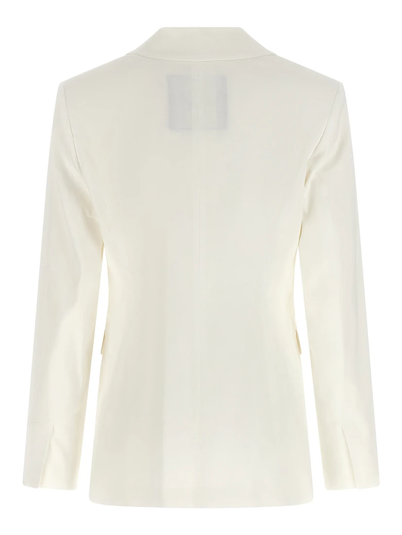 White Linen Blazer