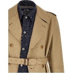 Beige Cotton Coat