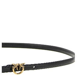 Black Lamb Leather Regular Belt