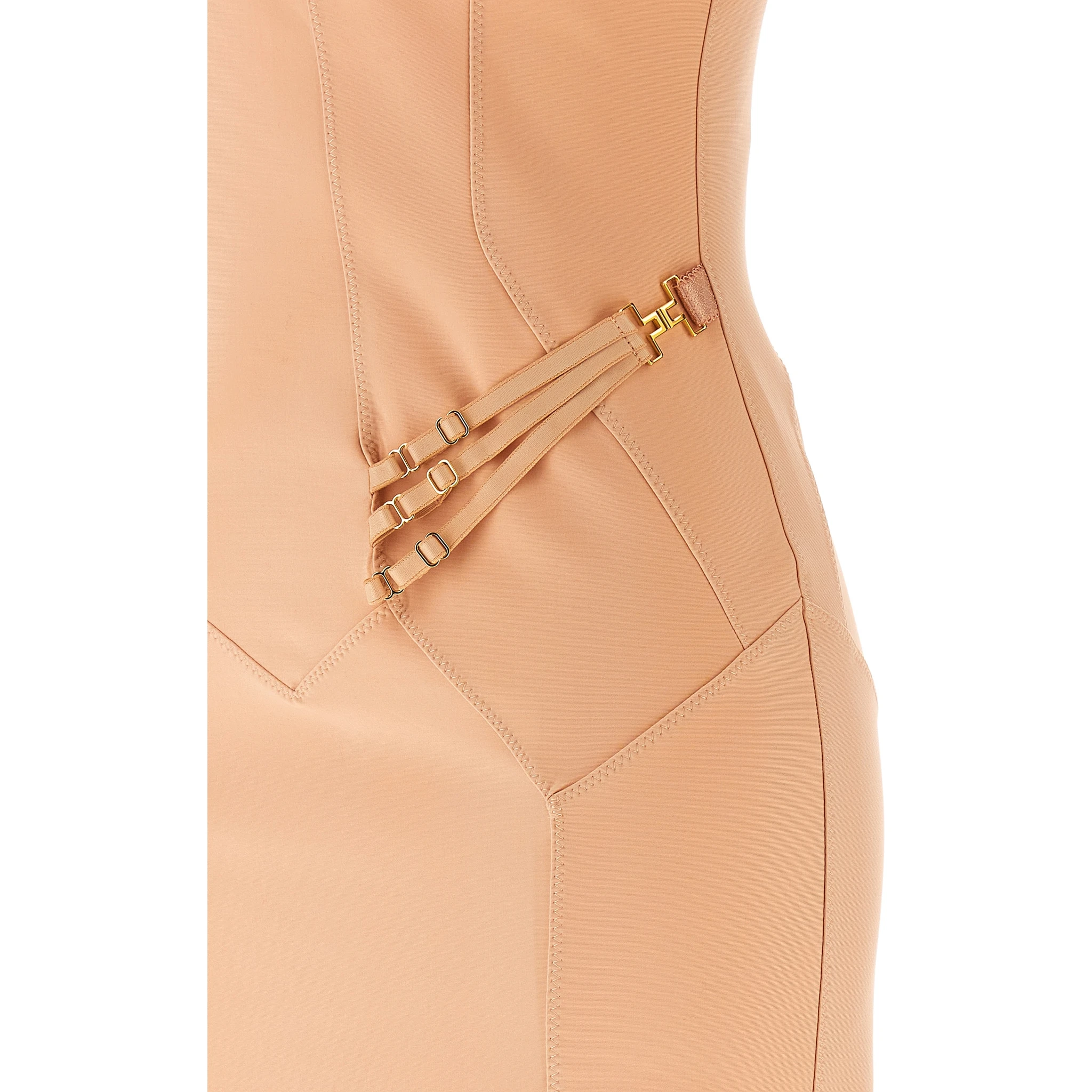 Multicolor Polyamide Midi Dress