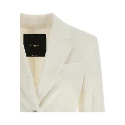 White Linen Blazer