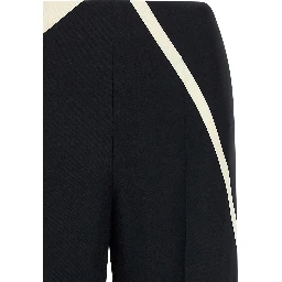 Bicolor Viscose Casual Pants