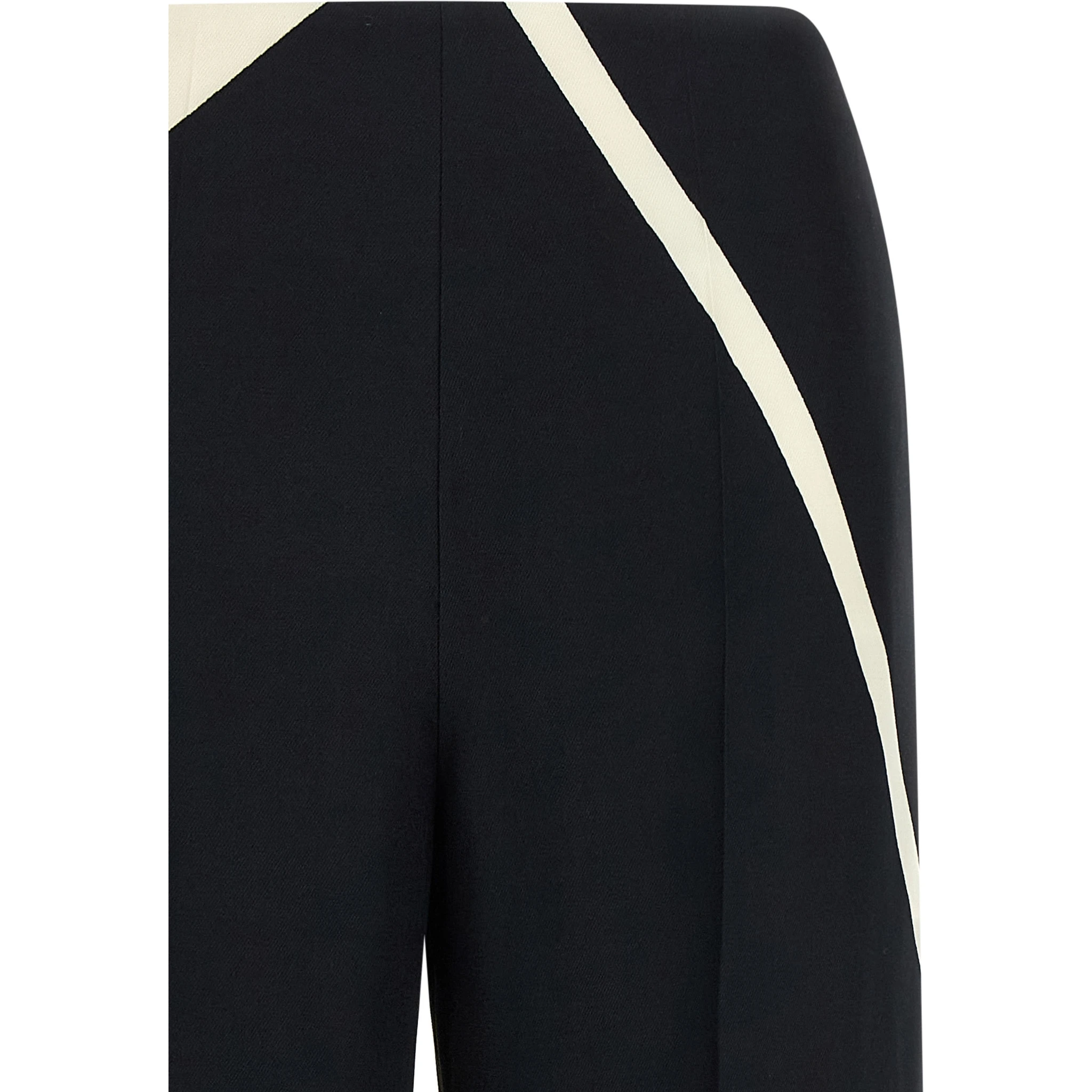 Bicolor Viscose Casual Pants