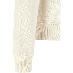 White Cotton Sweatshirt