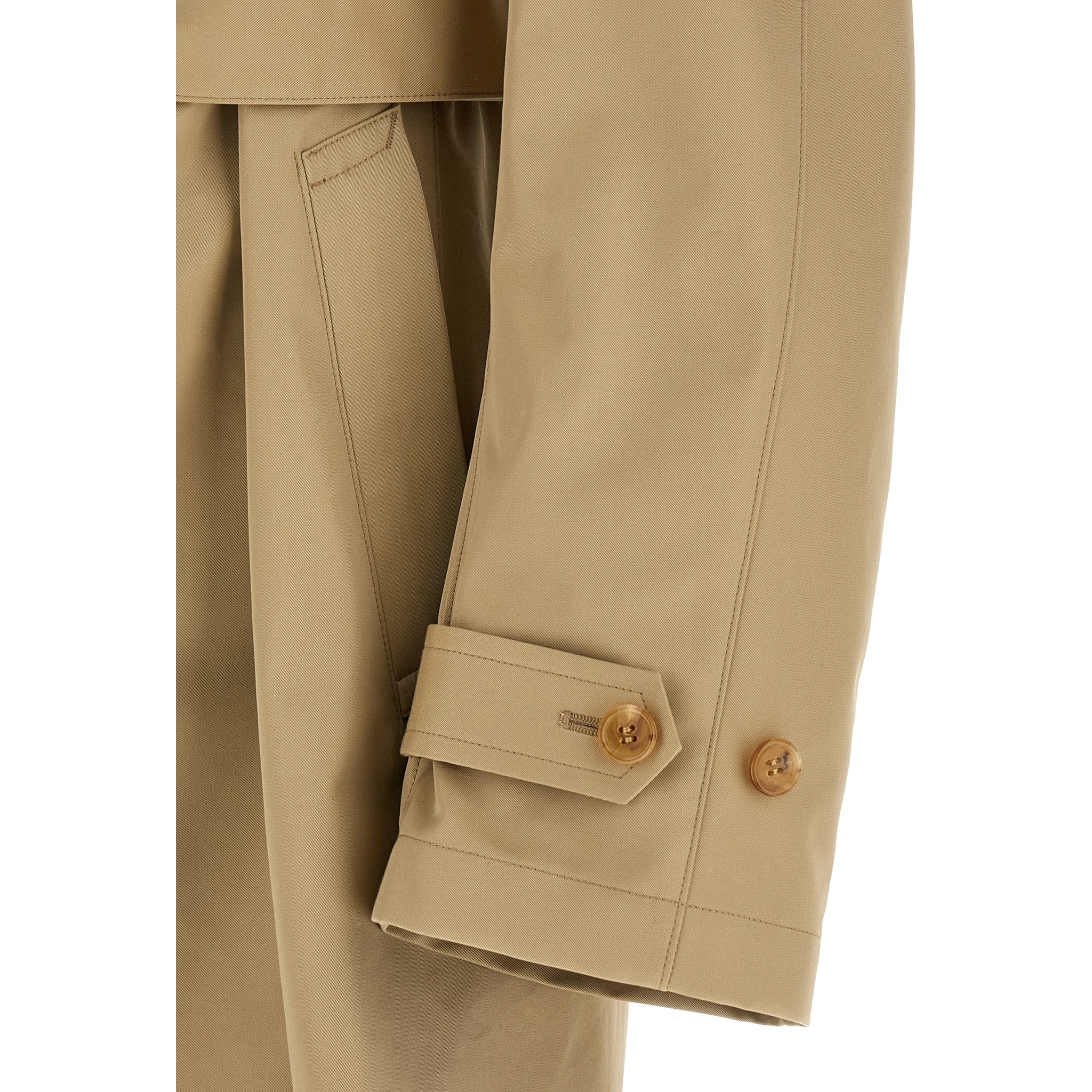 Beige Cotton Coat