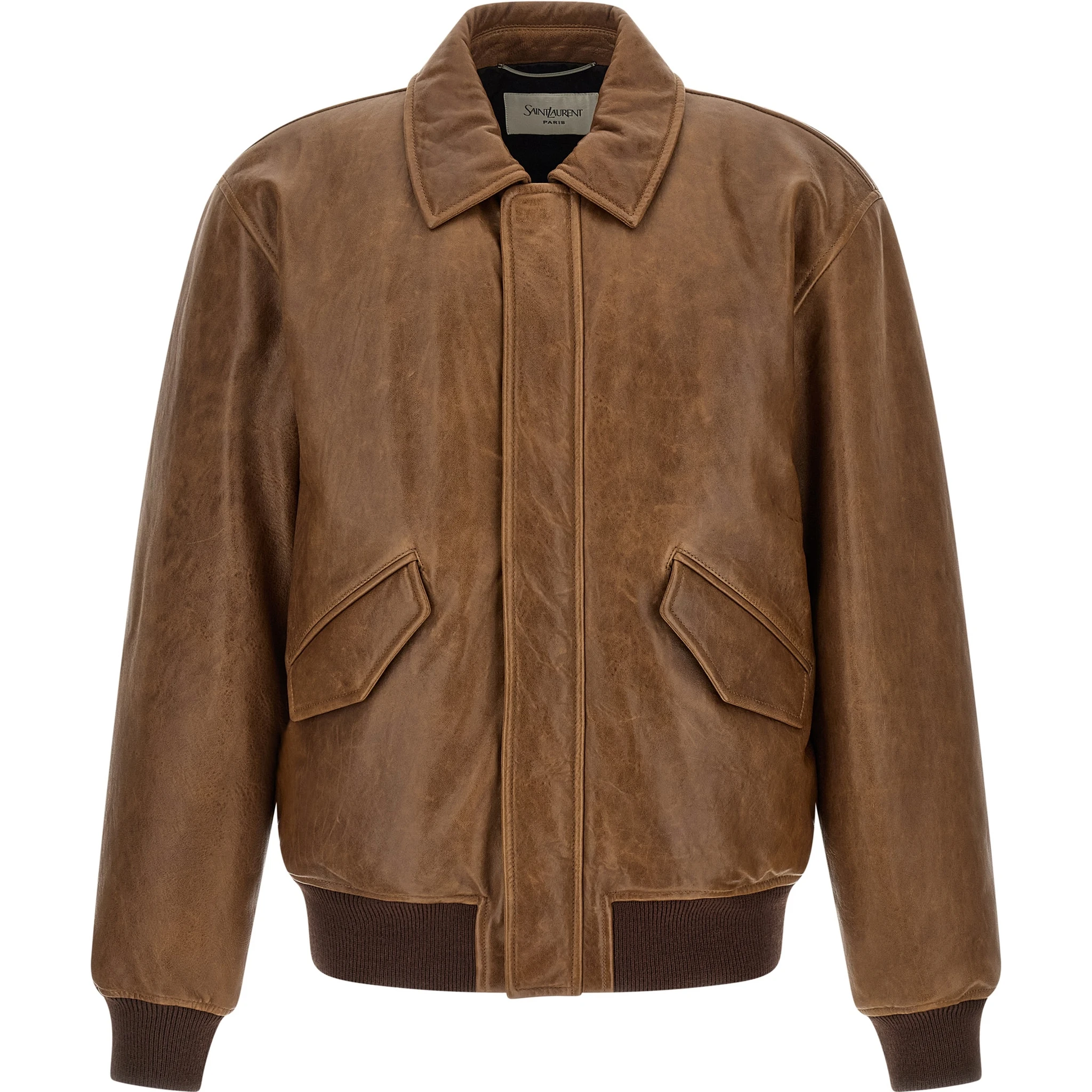 Brown Lamb Leather Leather Jacket