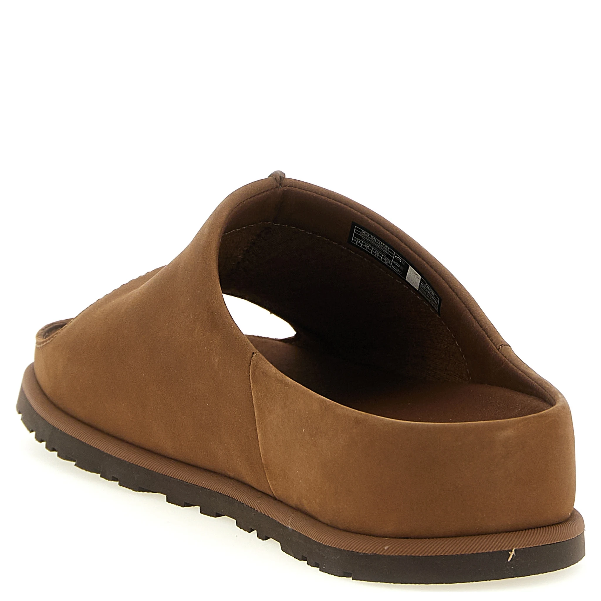 Brown Leather Slides