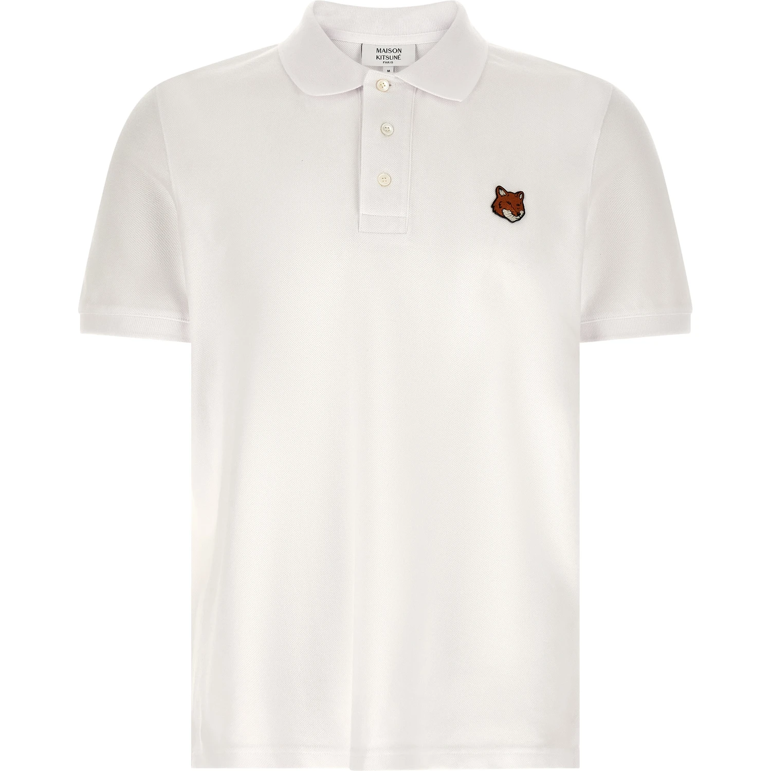 White Cotton Polo Shirt