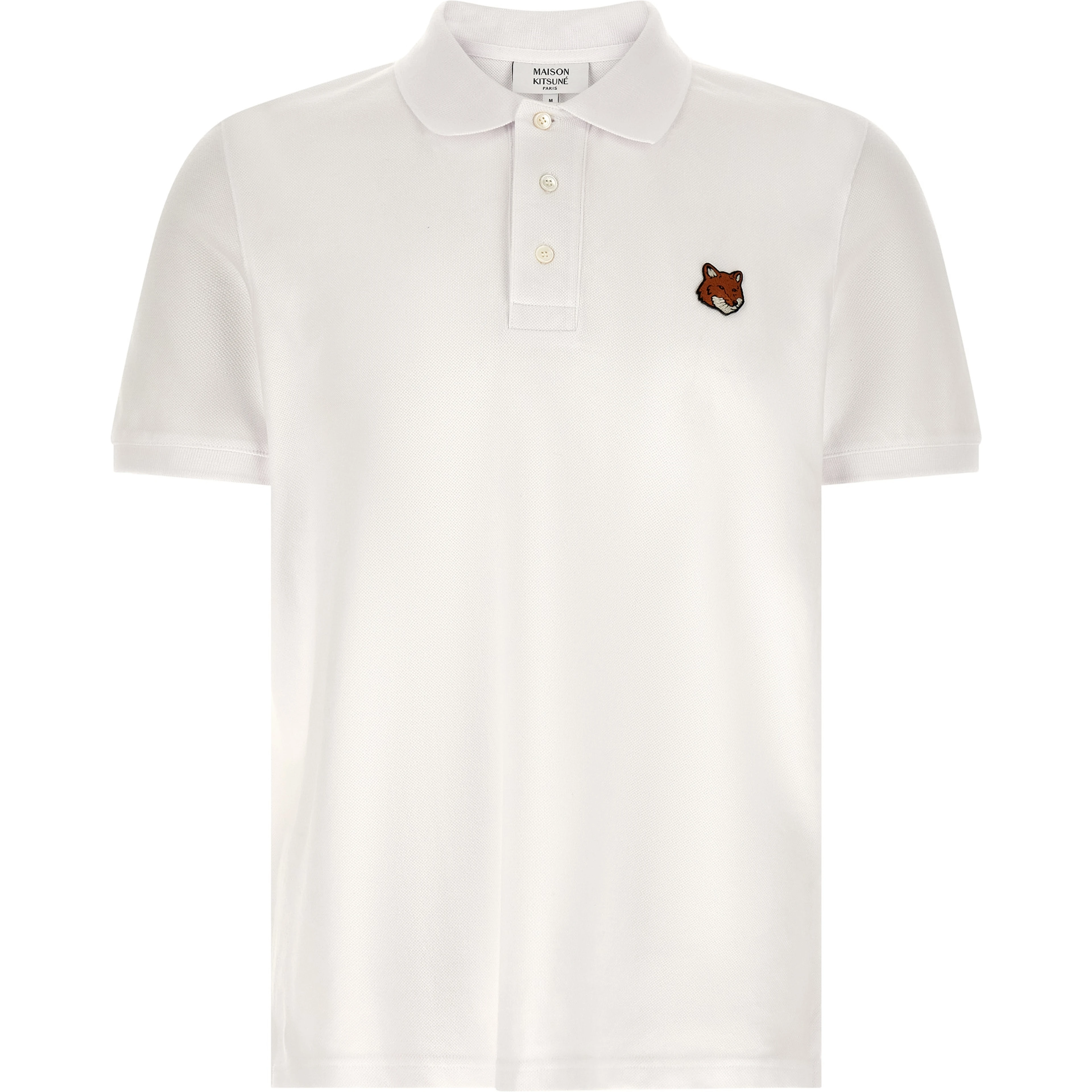 White Cotton Polo Shirt
