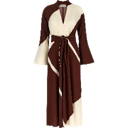 Bordeaux Viscose Long Dress