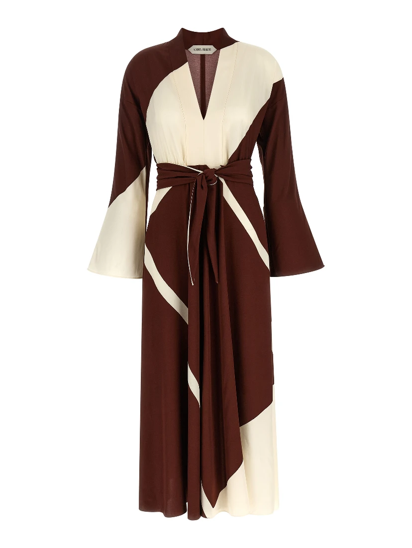 Bordeaux Viscose Long Dress