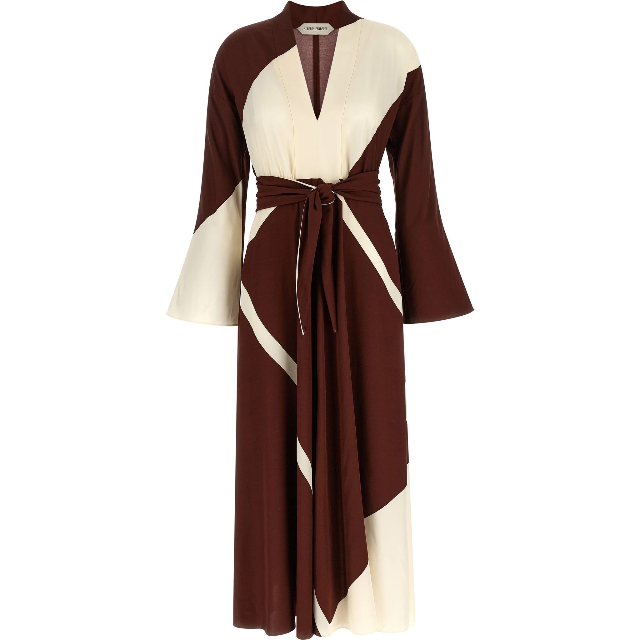 Bordeaux Viscose Long Dress