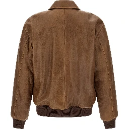 Brown Lamb Leather Leather Jacket