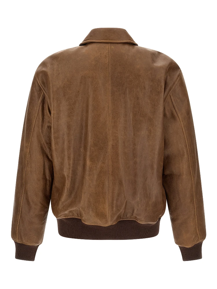 Brown Lamb Leather Leather Jacket alternative