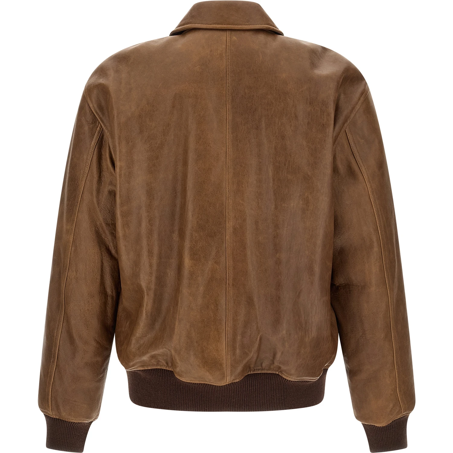 Brown Lamb Leather Leather Jacket