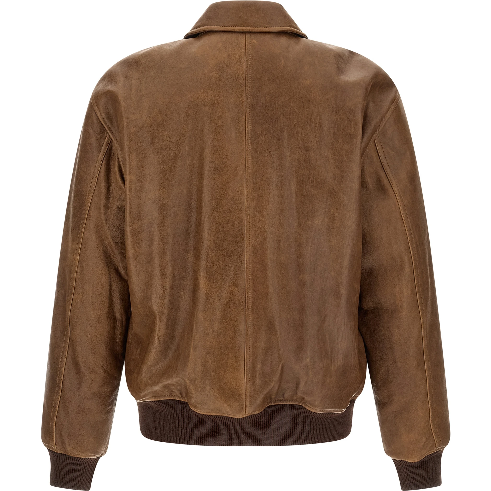 Brown Lamb Leather Leather Jacket