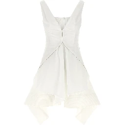 White Cotton Short Dress