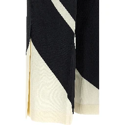 Bicolor Viscose Casual Pants