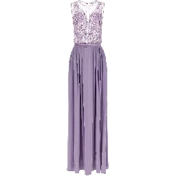 Purple Viscose Long Dress