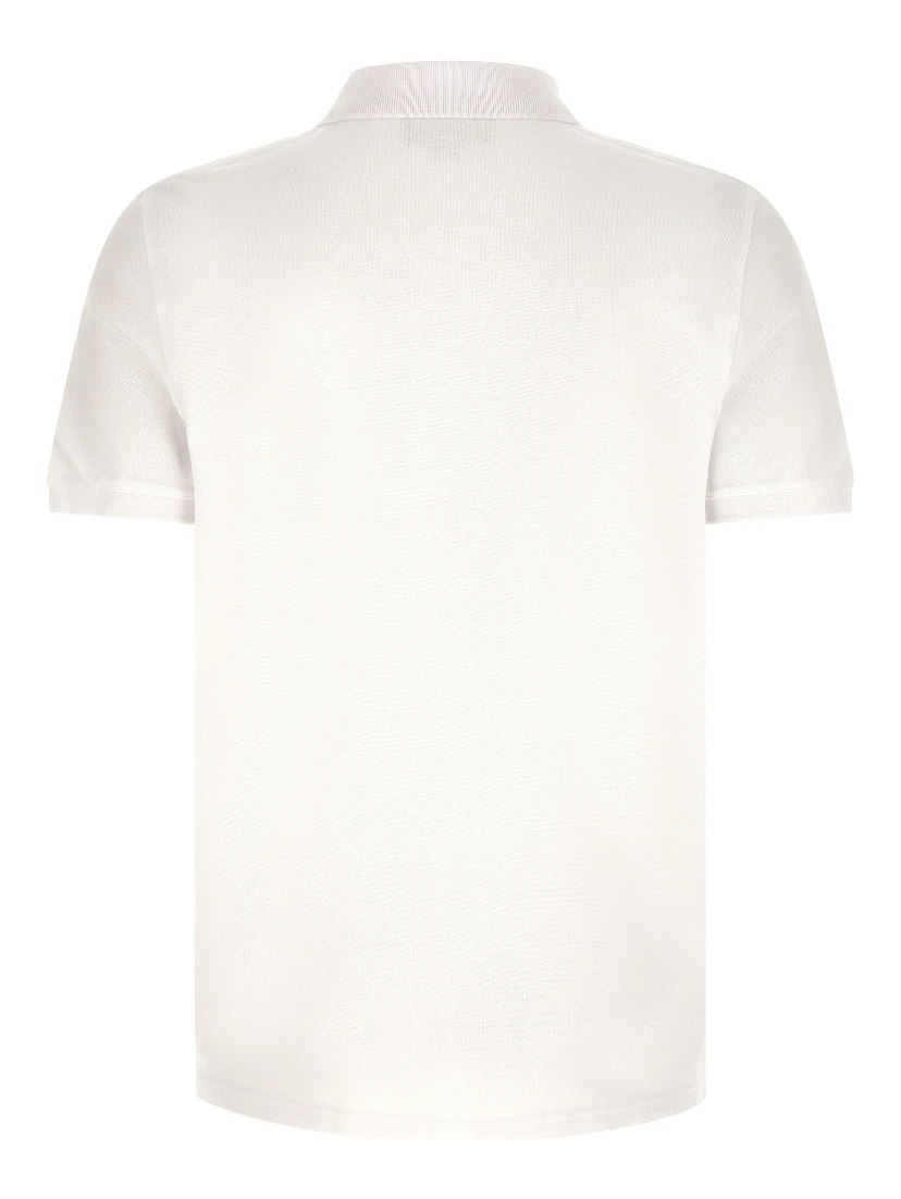 White Cotton Polo Shirt