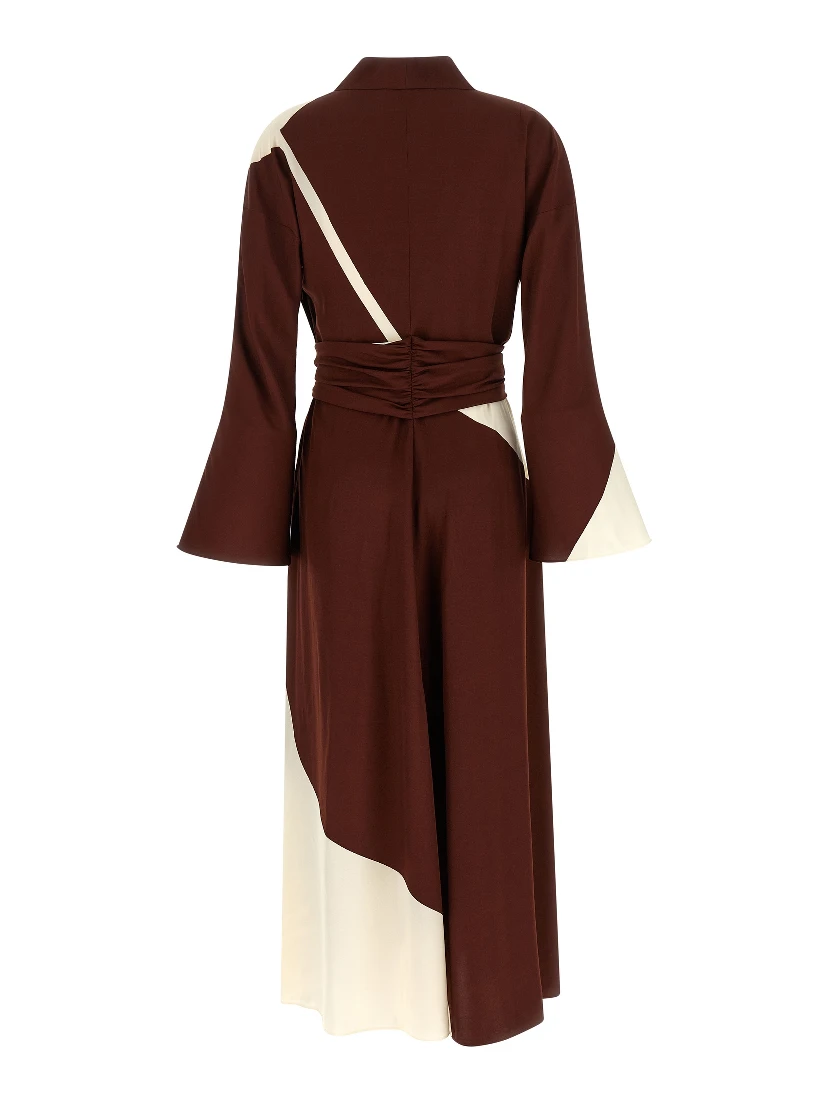 Bordeaux Viscose Long Dress