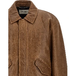 Brown Lamb Leather Leather Jacket