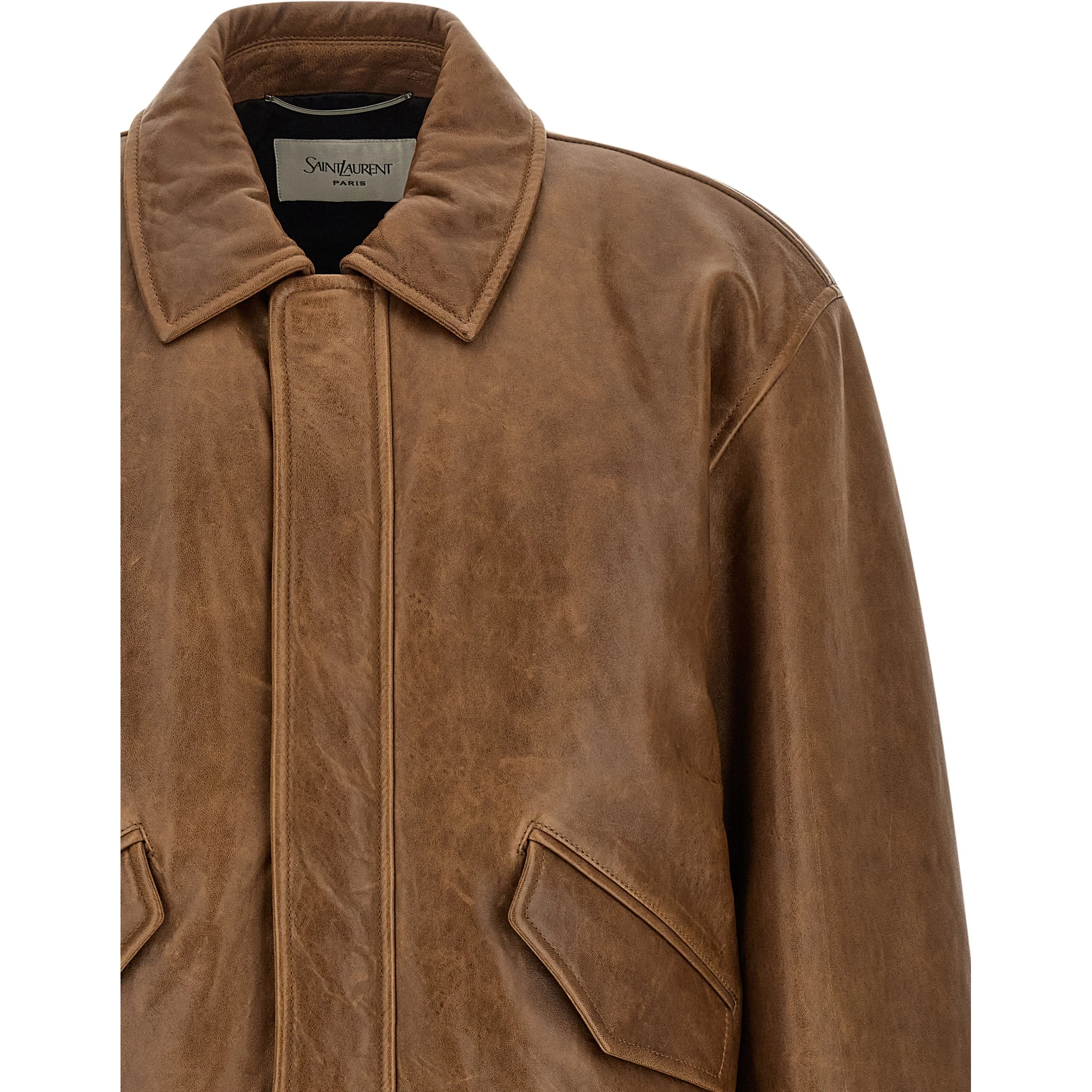 Brown Lamb Leather Leather Jacket
