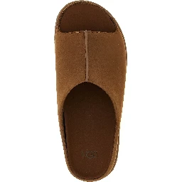 Brown Leather Slides