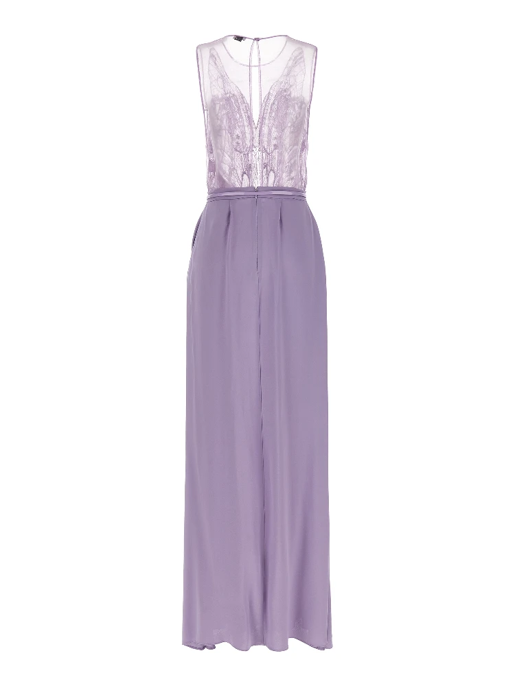 Purple Viscose Long Dress alternative