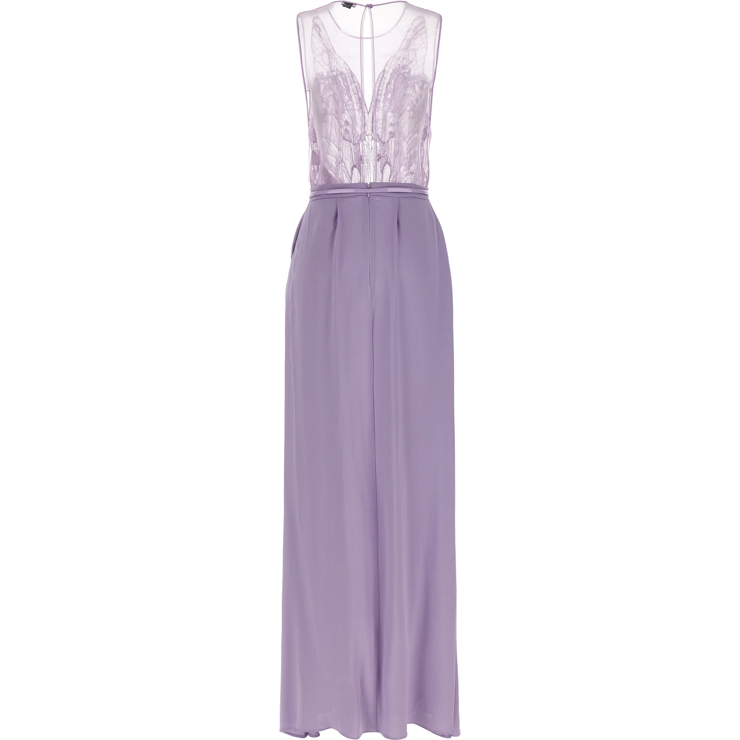 Purple Viscose Long Dress